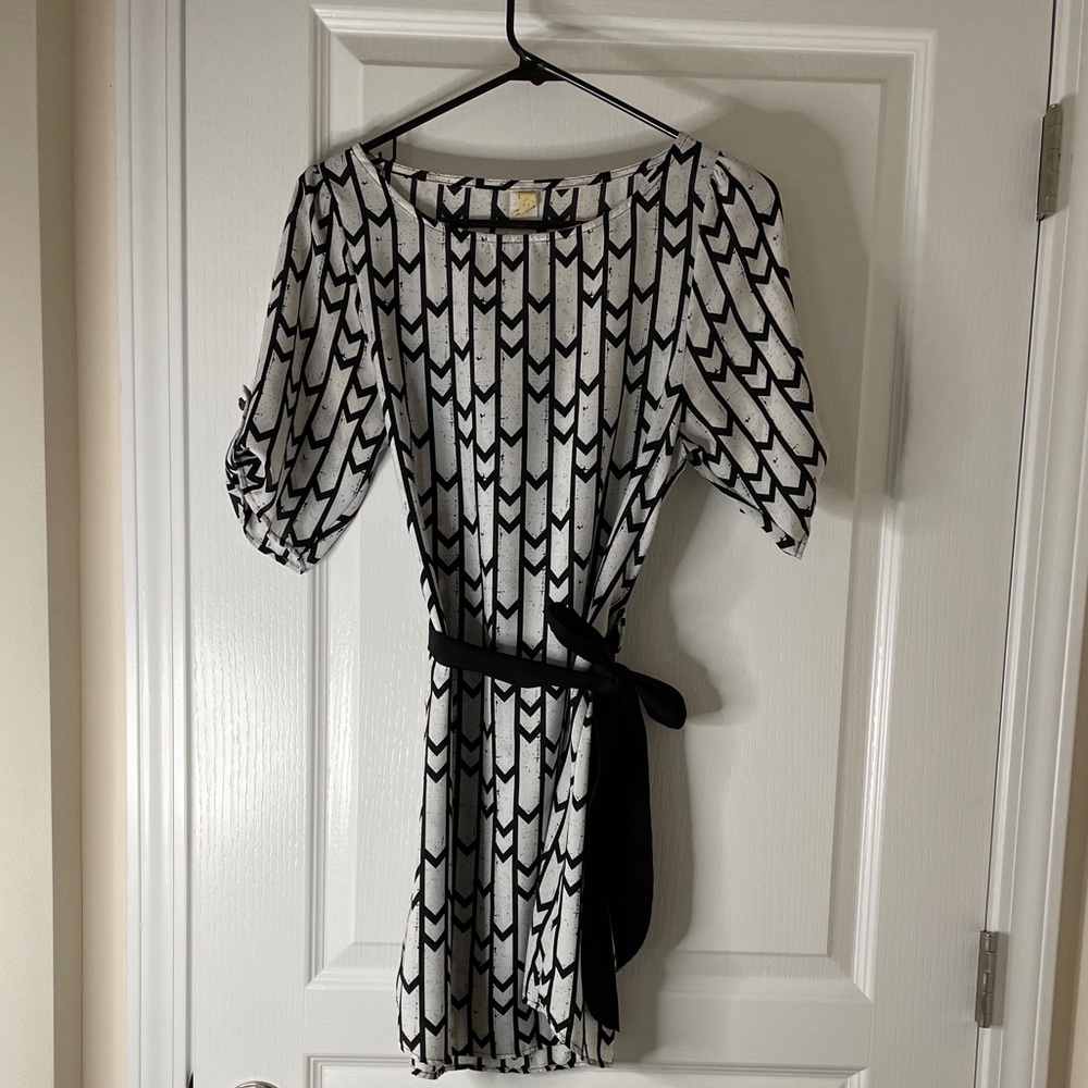 Black and white dress